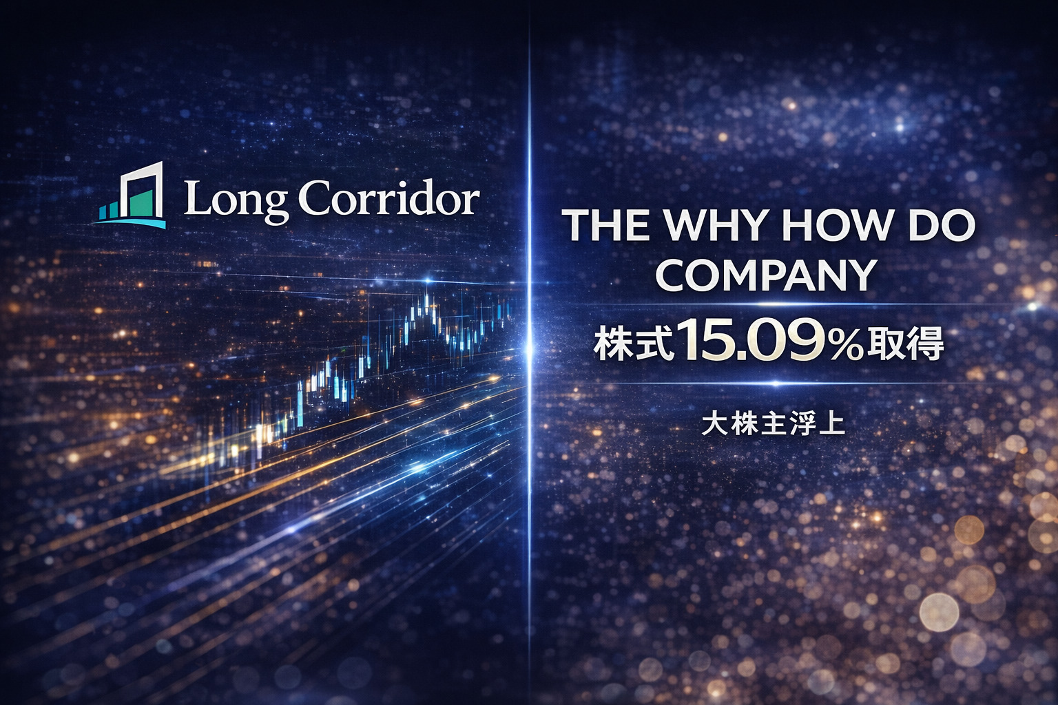 Long Corridor、THE WHY HOW DO COMPANY株式15.09％を取得