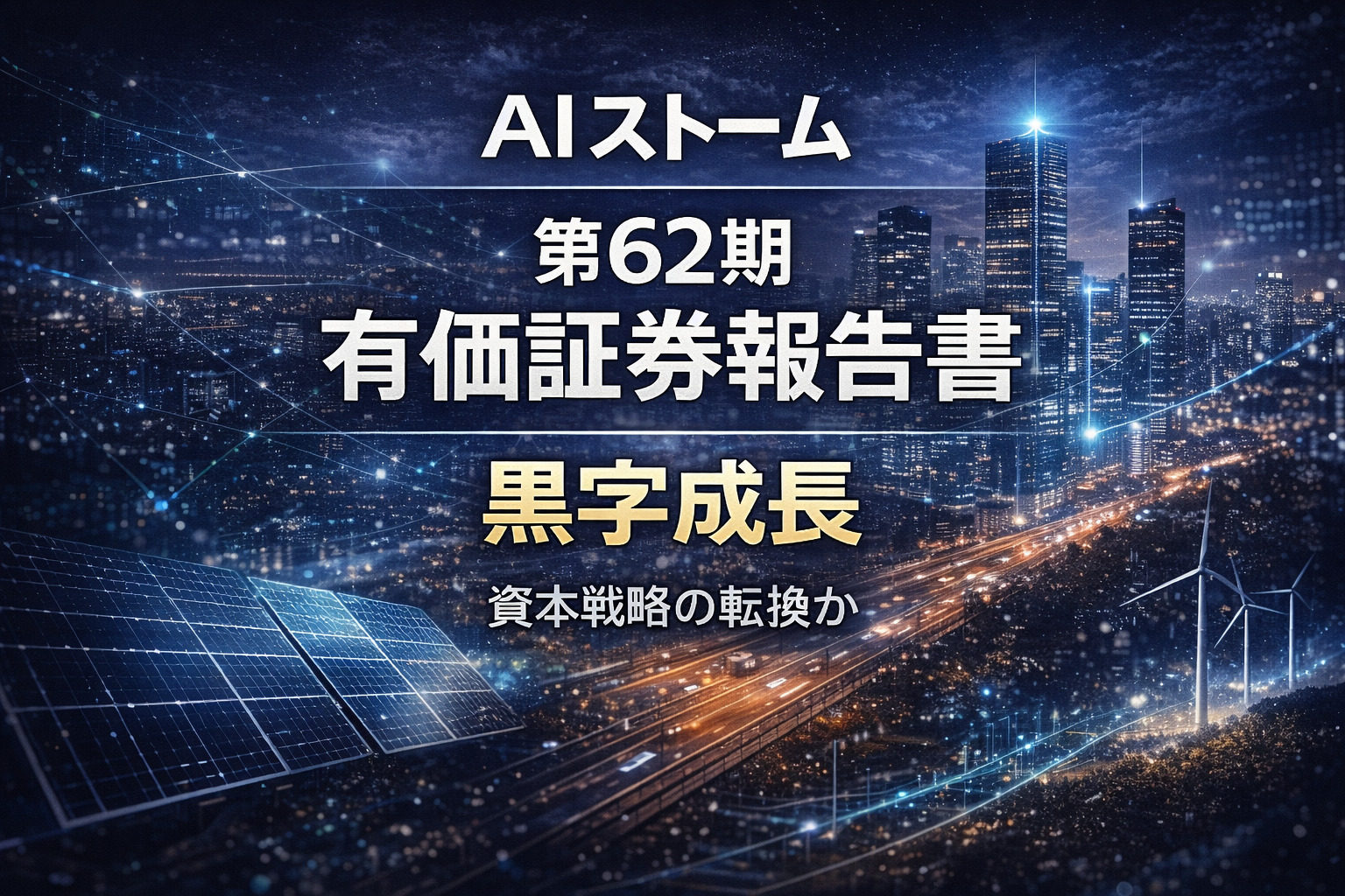 AIストーム株式会社(旧ジェクシード)第62期有価証券報告書
