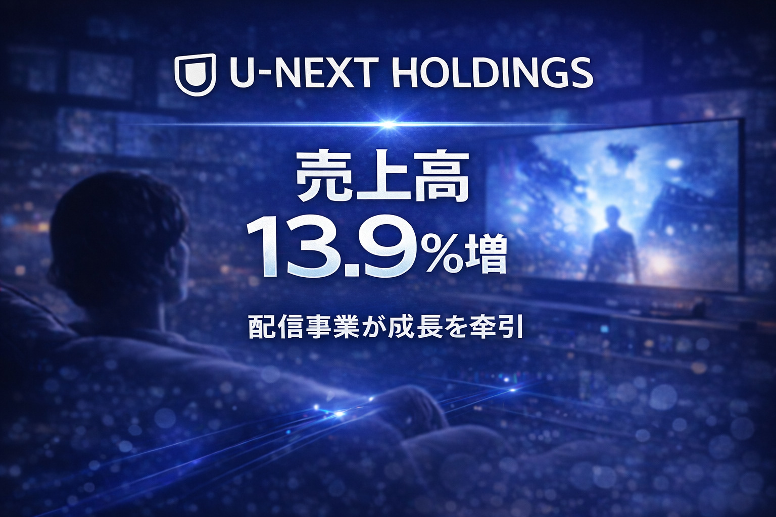 U-NEXT HOLDINGS、売上高13.9%増