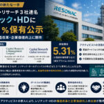 キャピタル・リサーチ3社連名、レゾナック・HDに5.31%保有公示